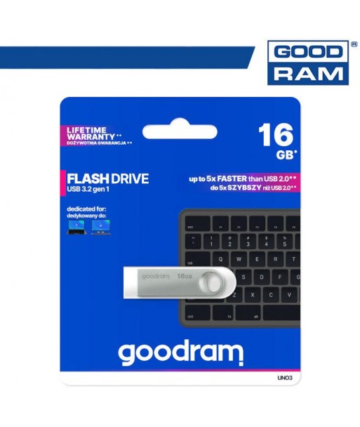 Pendrive GoodRAM 16GB UNO3 USB 3.2 - retail blister