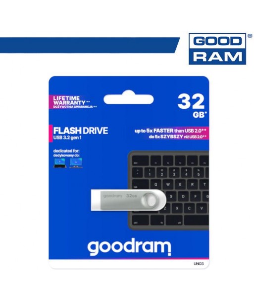 Pendrive GoodRAM 32GB UNO3 USB 3.2 - retail blister