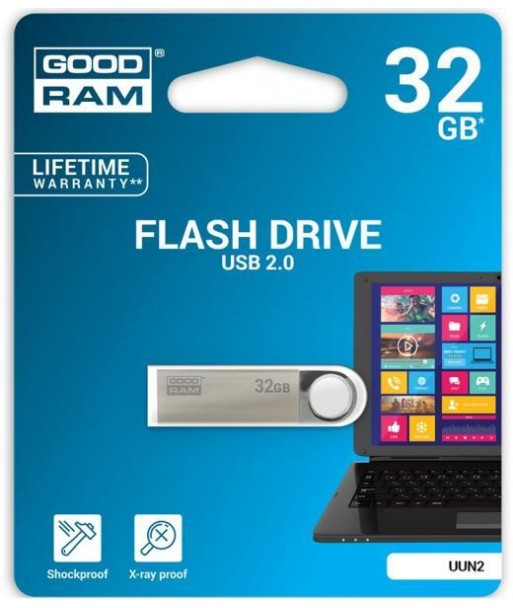 Pendrive GoodRAM 32GB UNN2 metal USB 2.0 - retail blister