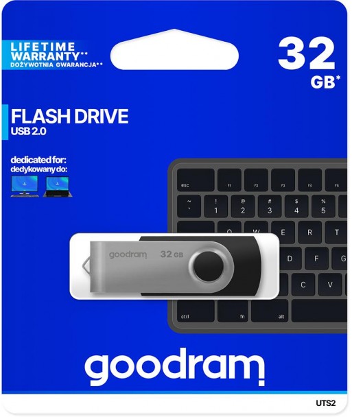 Chiavetta/Pendrive USB Goodram Twister 32GB nera USB 2.0