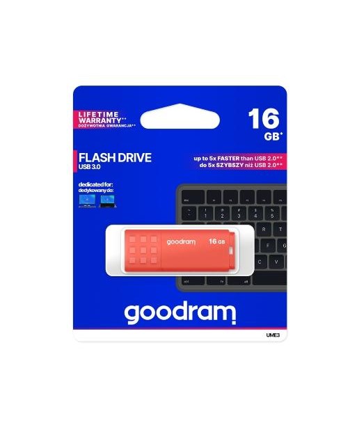 Pendrive GoodRAM 16GB UME3 orange USB 3.0 - retail blister