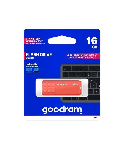 Pendrive GoodRAM 64GB UME3 orange USB 3.0 - retail blister