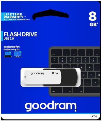 Pendrive GOODRAM Black-White 8GB USB 2.0 - retail blister