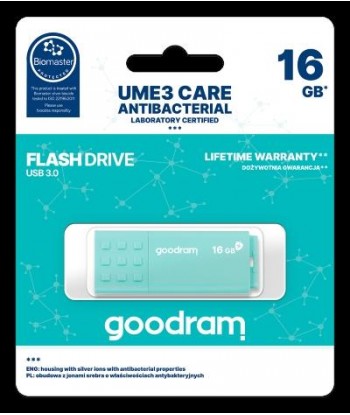 GOODRAM 16GB UME3 CARE - ANTIBATTERICA - USB 3.0