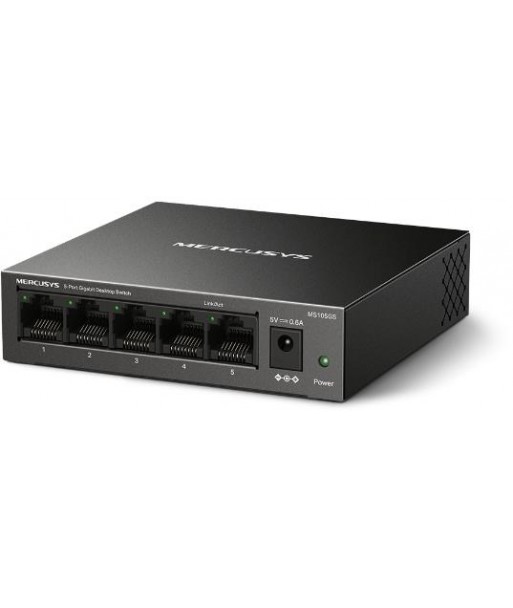 Switch Alim. PoE, 5-Porte 10/100/1000Mbps - Mercusys MS105GS