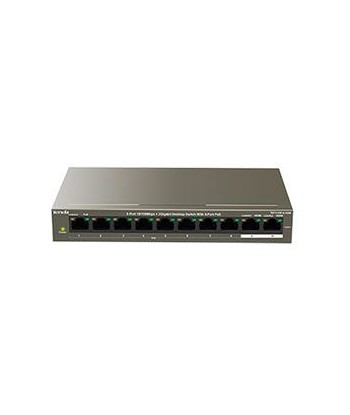 Switch 102W 8 porte PoE10/100Mbps + 2 Gb TEF1110P-8-102W