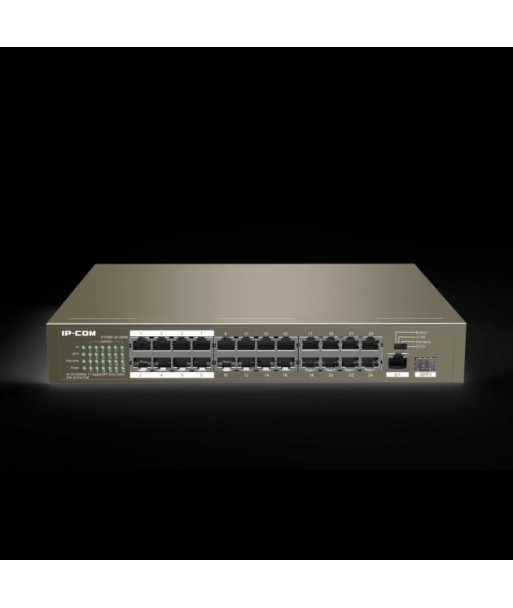 Switch 24 porte PoE 10/100Mbps + 1 Gbit + 1 slot SFP IP-COM