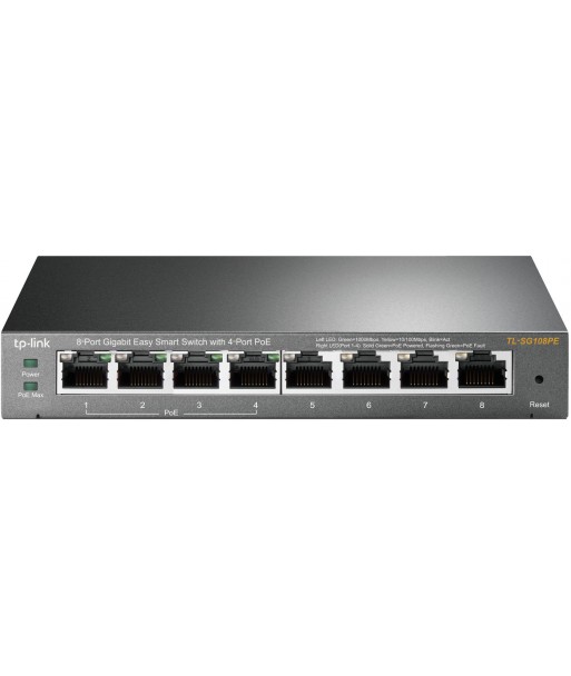 Easy Smart Switch 8 Porte Gigabit con 4 Porte PoE TL-SG108PE