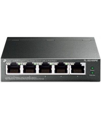 Switch 5 port Gigabit con 4-Port PoE+ TP-Link TL-SG105PE